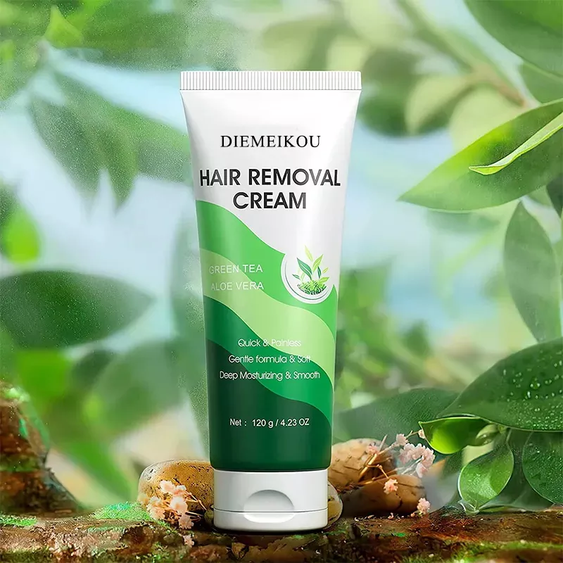 Creme removedor de pelos rápido natural fresco