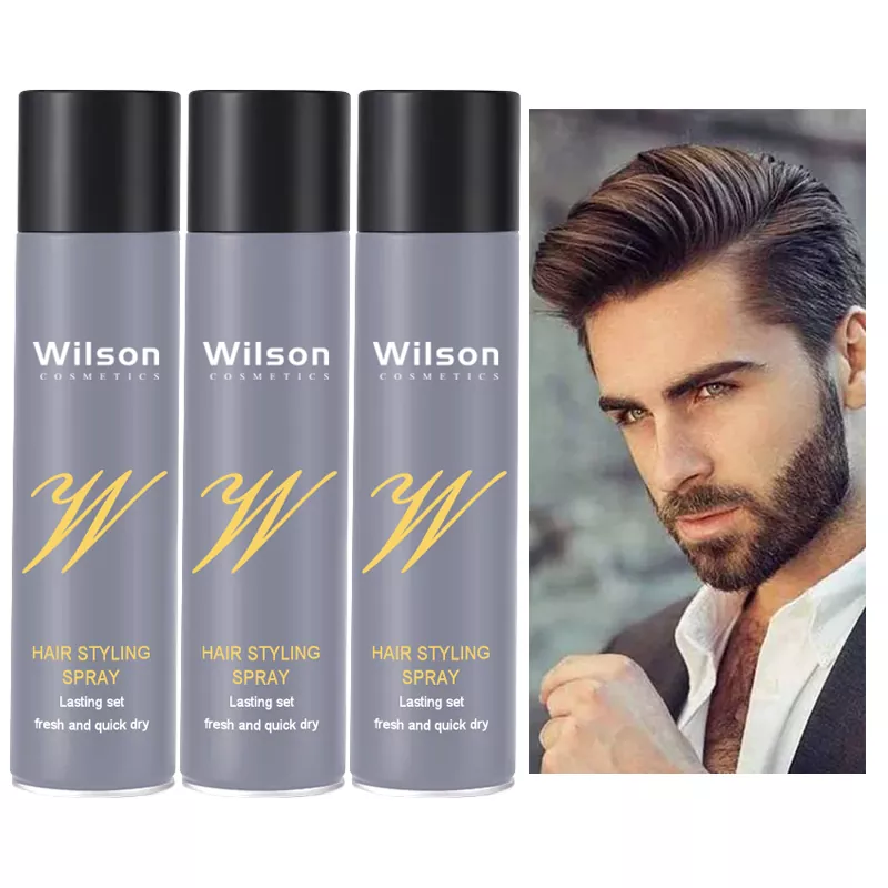 Spray modelador de cabelo pegajoso e suave suavidade